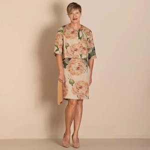 Megan Salmon: Roses Linen Birdie Jacket