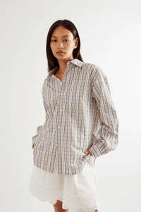 Greenworld Button Down-Sage