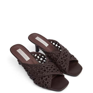 Frontpage: Lila Woven Heel-Chocolate