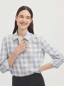Frontpage: Checked shirt-Light Blue