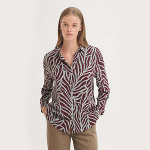 Basic Shirt-Zebra Print
