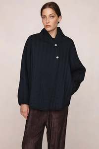 Frontpage: Agnes Jacket-Black / Tapenade