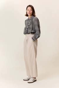 Penelope Plain Trousers-Off White