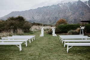 White Bench Seat Hire - Wedding Hire + Events Truly Yours