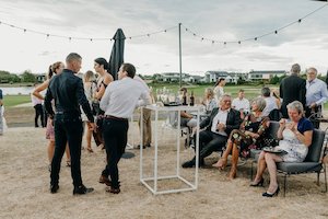 Products: Square Bar Leaner Hire - Wedding Hire + Events Truly Yours