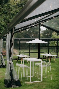 White Wire Stool Hire - Wedding Hire + Events Truly Yours