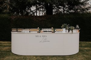 Products: Oval Bar Hire - Wedding Hire + Events Truly Yours