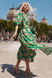 Dress: ZOE KRATZMANN EBB DRESS-PALM GREEN