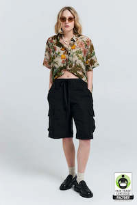 KAREN WALKER ACADIA LOUNGE SHORTS-BLACK
