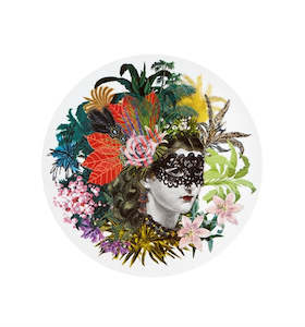Homeware: CHRISTIAN LACROIX CHARGER PLATE MAMZELLE SCARLET