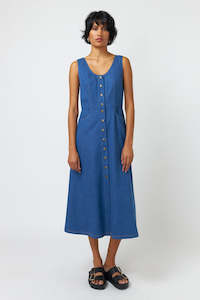 Sylvester 1: SYLVESTER DENIM DRESS-MID BLUE