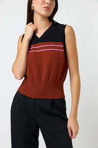 Sylvester 1: SYLVESTER EXPLORER VEST-BLACK TOBACCO