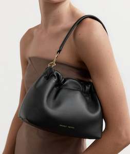 DEADLY PONIES MR CINCH MINI-PATENT BLACK