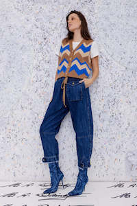 Autumn 2025: MAUD DAINTY TRUCKER PANT-DENIM