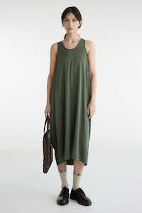 Spring 2025: ZAMBESI COCOON DRESS-PINE