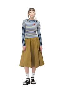 Spring 2025: NOMD LAYERED RIB TEE-BLUES