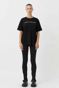 CAMILLA & MARC ASHER TEE-BLACK w STONE