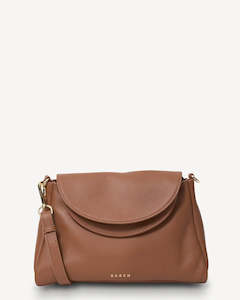 Saben: SABEN BECKETT SHOULDER BAG-TAN