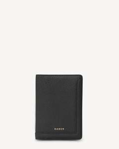 Saben: SABEN LINZ PASSPORT WALLET-BLACK