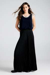 Sun Shades: KAREN WALKER SUNRAY PLEATED PANTS-BLACK