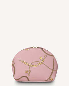 Handbags Wallets: SABEN GABI MAKE-UP POUCH-DESERT ROSE CHAIN PRINT