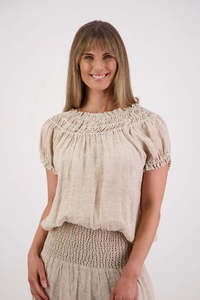 On Sale 1: BRIARWOOD POLLY TOP-NATURAL