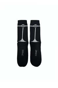 On Sale 1: ZAMBESI MERINO OPTIC SOX-BLACK/BONE