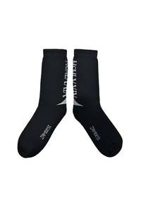 On Sale 1: ZAMBESI MERINO ACHILLIES SOX-BLACK/BONE