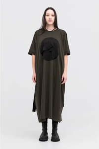 TAYLOR CIRC DRESS-TARMAC/BLACK