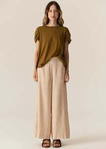 POL ZONE CAP TEE-KHAKI