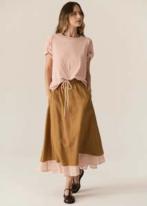 Pol: POL ZONE CAP TEE-BLUSH