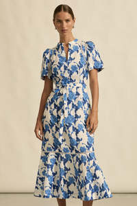 ZOE KRATZMANN CABLE DRESS-AZURE BOUQUET