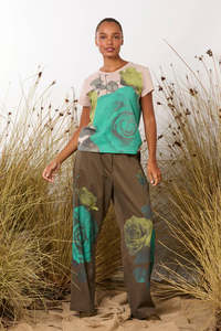 Maud Dainty: MAUD DAINTY LOLLY TOP-PINK ROSES