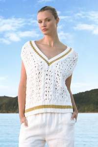 Clothing: TRELISE COOPER GOOD IN-VEST-MENT VEST/WHITE
