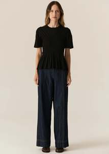 POL CARSEN FULL LENGTH PANT-DARK WASH