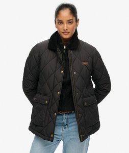 SUPERDRY CORD TRIMMED LINER JACKET-BLACK