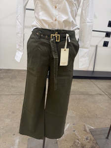 GAUDI MARINE STRAIGHT PANTS-DARK OLIVE