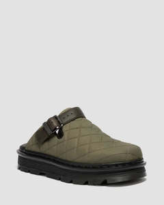Dr Martens: DR MARTENS ZEBZAG MULE-OLIVE