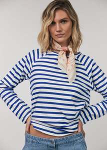 Lollys Laundry: LOLLYS LAUDRY LIVA TEE L.S-NEON BLUE