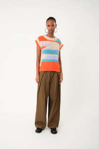 Lollys Laundry: LOLLYS LAUDRY MAX KNIT VEST-RED