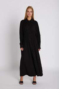 RUE DE FEMMELUMINA DRESS-BLACK