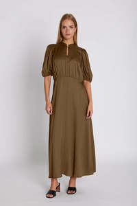 RUE DE FEMME LORELEI DRESS-BROWN SUGAR