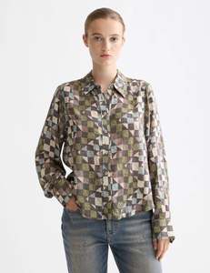 SCOTCH & SODA PRINTED RELAXED FIT SHIRT-MOUNTAIN