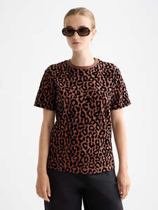 SCOTCH & SODA FLOCK ARTWORK T-SHIRT