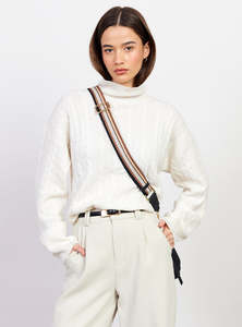 SABEN FEATURE STRAP WEBBING-TOFFEE MULTI