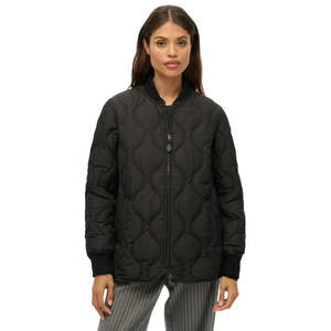 SUPERDRY SHORT QUILTED LINER JACKET-BLACK