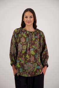 Briarwood: BRIARWOOD ANNABELLA TOP-VINTAGE FLORAL