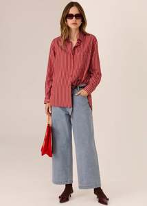 New Arrivals: POL MARLON STRIPE SHIRT-RED STRIPE