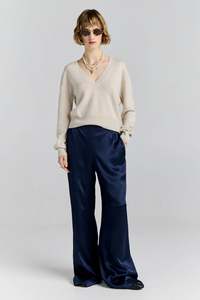 KAREN WALKER COLETTE SWEATER-STONE
