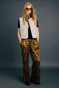 KAREN WALKER QUILTED DRIFT VEST-ECRU